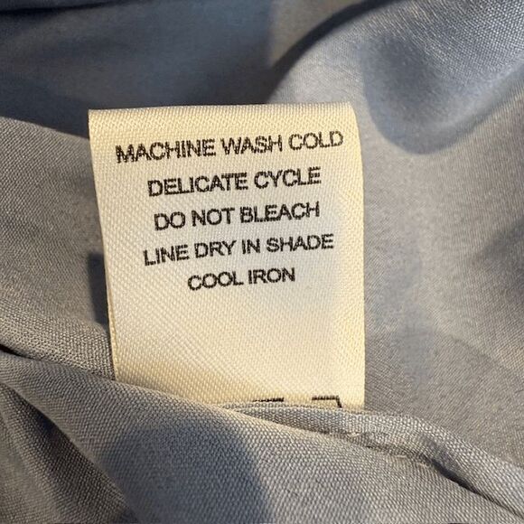 Tularosa Delaney Skirt in Vintage Blue Lined Organza Ruffles Elastic Waist Small - Picture 8 of 11